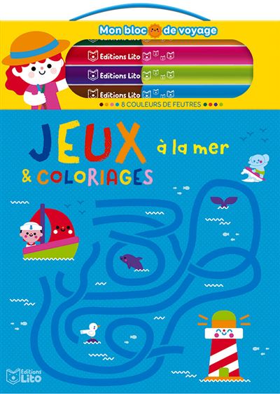 Jeux et coloriages à la mer -  Collectif - broché