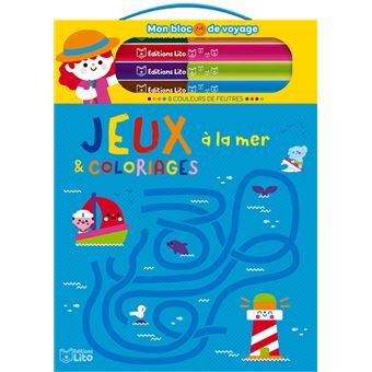 Jeux et coloriages à la mer