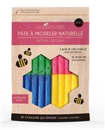 Pâte à modeler cire d'abeille -  4 couleurs acidulées