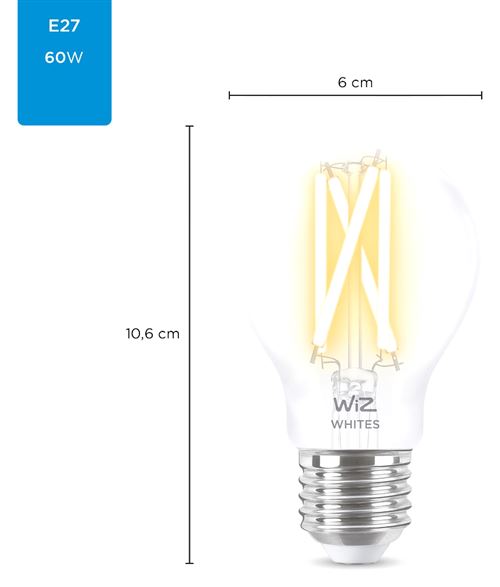 Ampoule LED connectée E27 WIZ 60w - Ampoule BUT