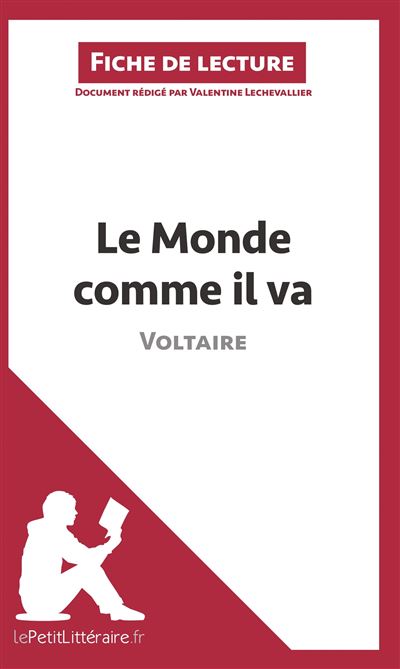 Analyse : Le monde comme il va de Voltaire