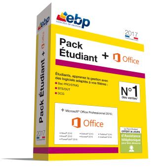 Ebp Pack Etudiant 2017 Microsoft Office Professionnel 2016 Dvd Rom Achat Prix Fnac