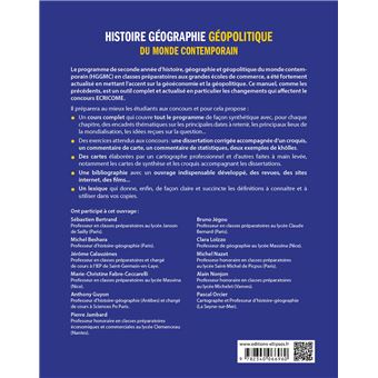 Histoire, géographie, et géopolitique du monde contemporain - Prépas ECG - 2e année