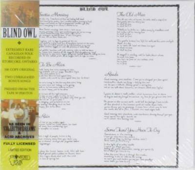 Blind Owl - Edition limitée, Inclus titre bonus