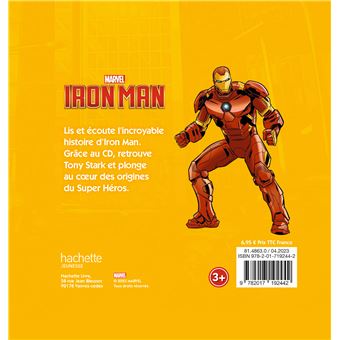 IRON-MAN - Mon histoire à écouter - Livre CD - Iron Man, les Origines - MARVEL