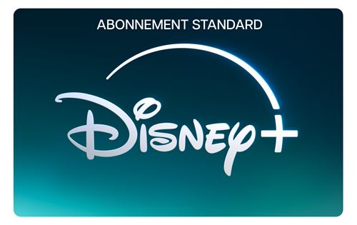 Carte Disney+ 3 mois d’abonnement standard