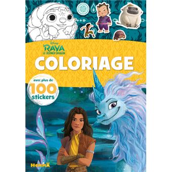 Disney Raya et le Dernier Dragon - Coloriage avec plus de 100 stickers