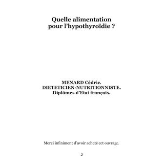 Quelle alimentation pour l'hypothyroïdie ?