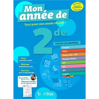 L'Année de 2de Toutes les matières Workbook Tout pour réussir ... L'Année de 2de Toutes les matières Workbook L'Année de 2de Toutes les matières Workbook Tout pour réussir ... L'Année de 2de Toutes les matières Workbook