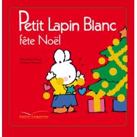 Petit lapin blanc fête Noël