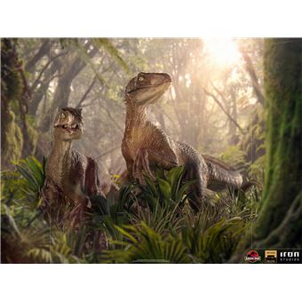 Figurine Deluxe Art Scale Jurassic Park Deux Velociraptors