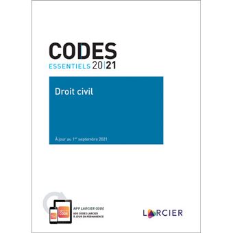 Code essentiel - Droit civil 2021