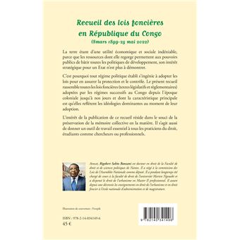Recueil des lois foncières en République du Congo