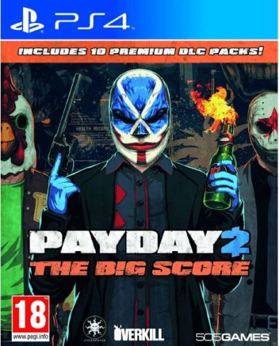 Pochette avant du jeu PayDay 2 The Big Score PS4