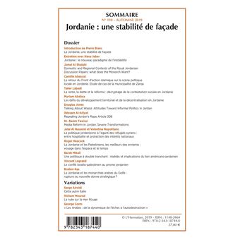 Jordanie : une stabilité de façade