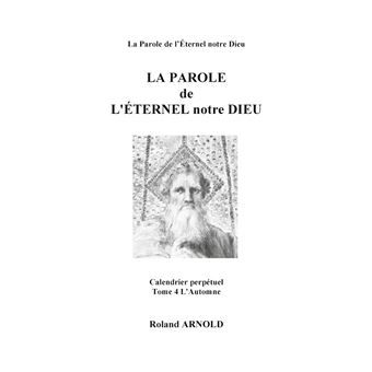 La parole de l'éternel notre dieu