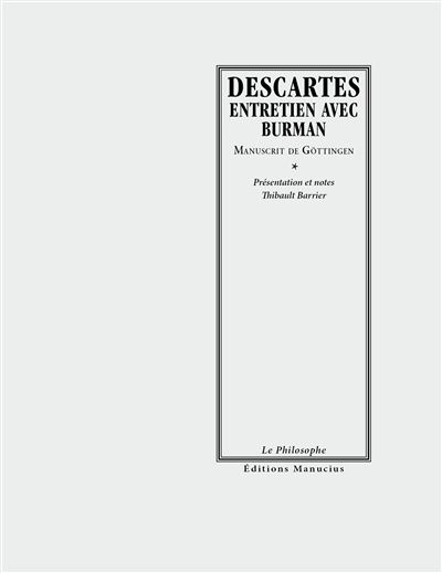 Entretien avec Burman