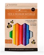 Pâte à modeler cire d'abeille - 4 couleurs arc-en-ciel