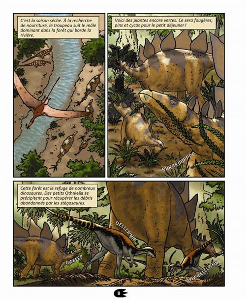 Pince à Cravate Vintage Diplodocus - Animal Dinosaure Doré Et