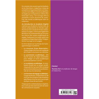 An Introduction to Academic English - L'essentiel pour améliorer son anglais académique