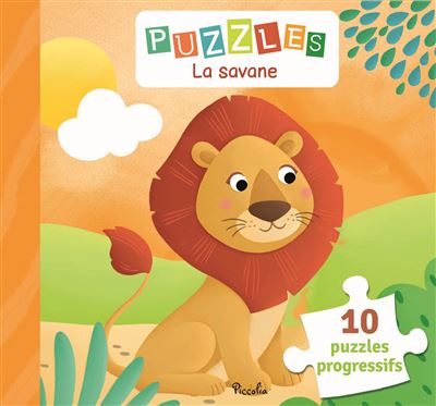 Puzzles La savane - 10 puzzles progressifs