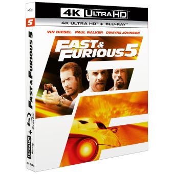 Fast And FuriousFast and Furious 5 Blu-ray 4K Ultra HD