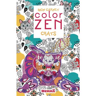 Mon carnet color zen Chats