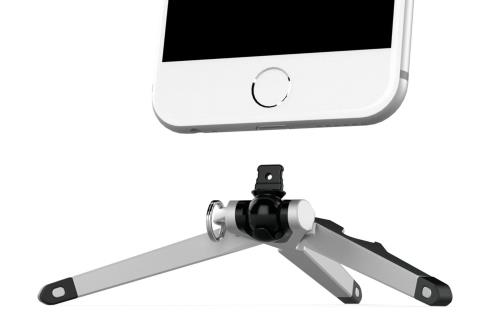 Support trépied Kenu Stance Lightning pour iPhone 6 Plus/6s Plus/6/6s/SE/5s/5c/5 et iPod Touch Gen 5 Noir
