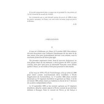 Cinq années de ma vie, 1894-1899