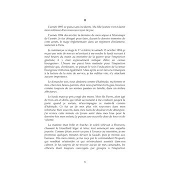 Cinq années de ma vie, 1894-1899