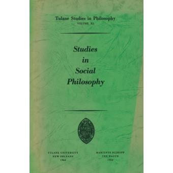 Studies in social philosophy - 1