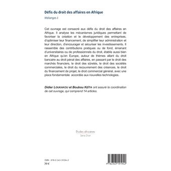 Les défis du droit des affaires en Afrique