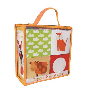 Les animaux de la ferme - Livre et cubes d'éveil de bébé