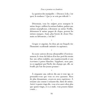 Dieu se promène en clandestin