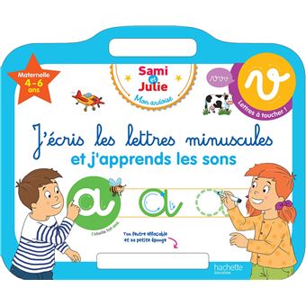 Sami et Julie - Ardoise J'écris les lettres minuscules 4-6 ans