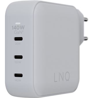 LINQ Connects, Chargeur de Maison 140W, Technologie GaN2, Connexion USB-C, Technologie de