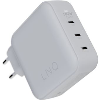 LINQ Connects, Chargeur de Maison 140W, Technologie GaN2, Connexion USB-C, Technologie de