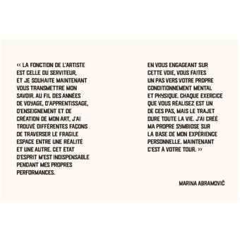 La méthode Marina Abramovic