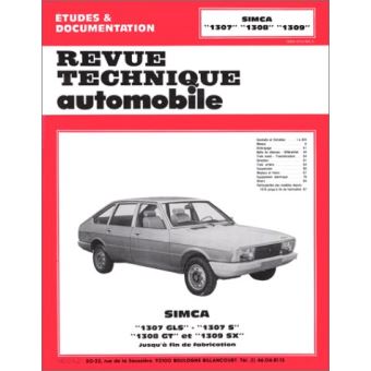 Revue technique automobile 355.3 Simca 1307 S-GLS-1308 GT-1309 SX (76/79)