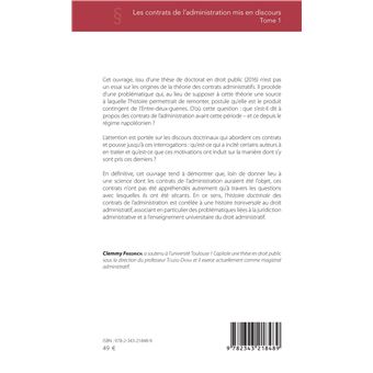 Les contrats de l'administration mis en discours