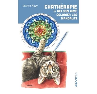 Chatherapie & nelson aime colorier les mandalas