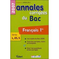Annales corrigées Vuibert Bac Français L S ES