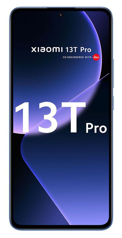 Xiaomi 13T Pro - 5G smartphone - double SIM - RAM 12 Go / Mémoire interne 512 Go - OLED display - 6.67" - 2712 x 1220 pixels - (144 Hz) - 3 x caméras arrière 50 MP, 50 MP, 12 MP - front camera 20 MP - bleu alpine