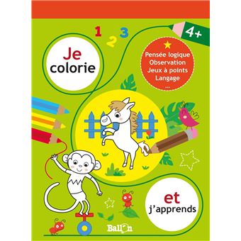 Je colorie et j'apprends - 4+