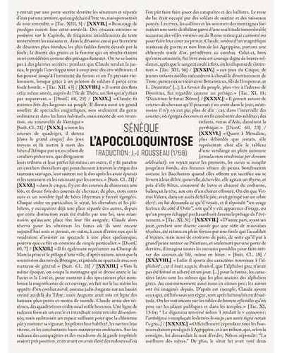 L'Apocoloquintose de l'empereur Claude