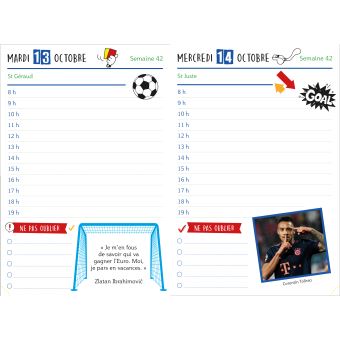 Mon agenda scolaire Foot 2020-2021