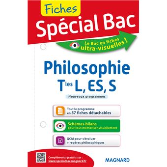 Spécial Bac Fiches Philosophie Tle L Es S - 