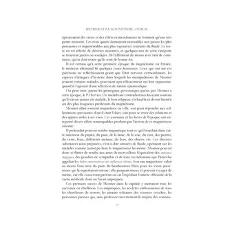 Mesmer et le magnétisme animal