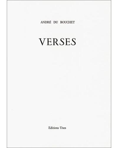 Verses - André Du Bouchet - broché
