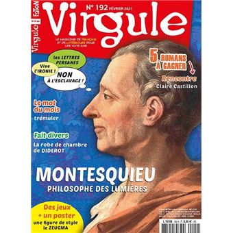 Virgule n°192 - Montesquieu, un philosophe des Lumières - Février 2021